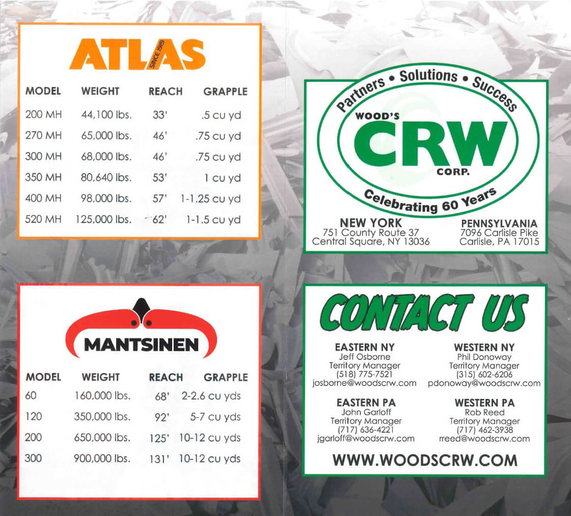 Wood's CRW Corp. Williston, VT Equipment Sales and Rentals