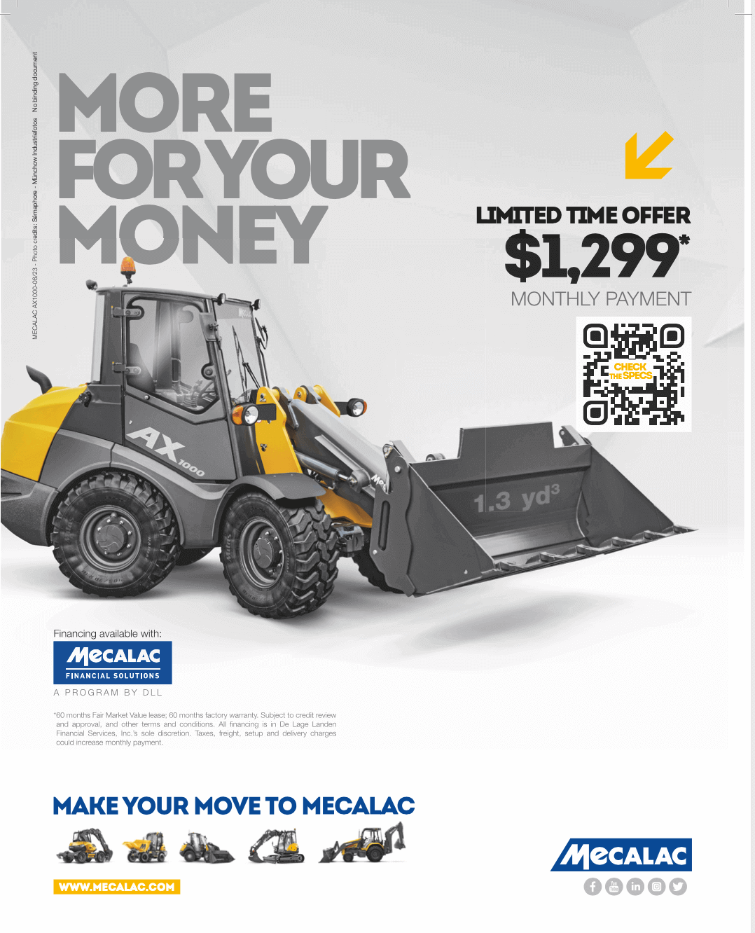 Save on New Mecalac Excavators Mecalac Offers Wood's CRW Corp